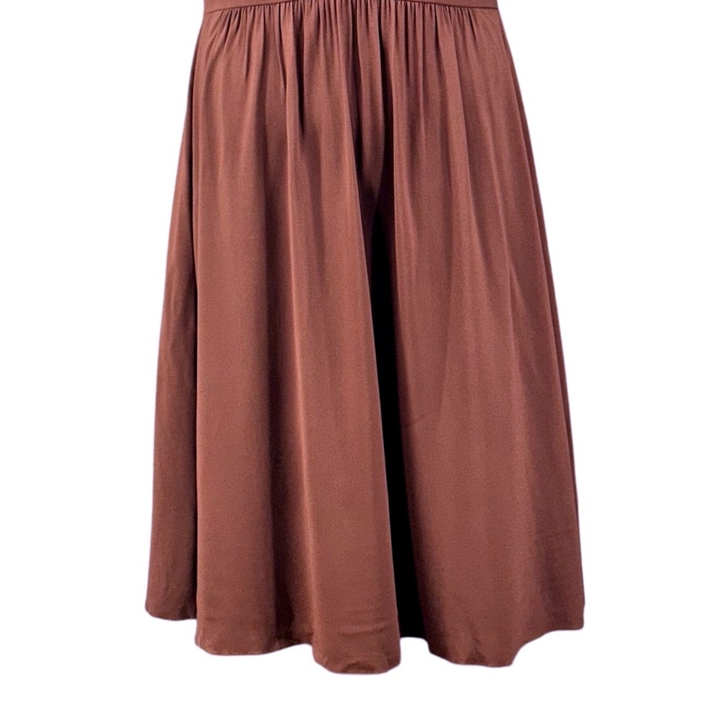 Theory Y2k‎ Babydoll Dress Brown 10 - Picture 4 of 14